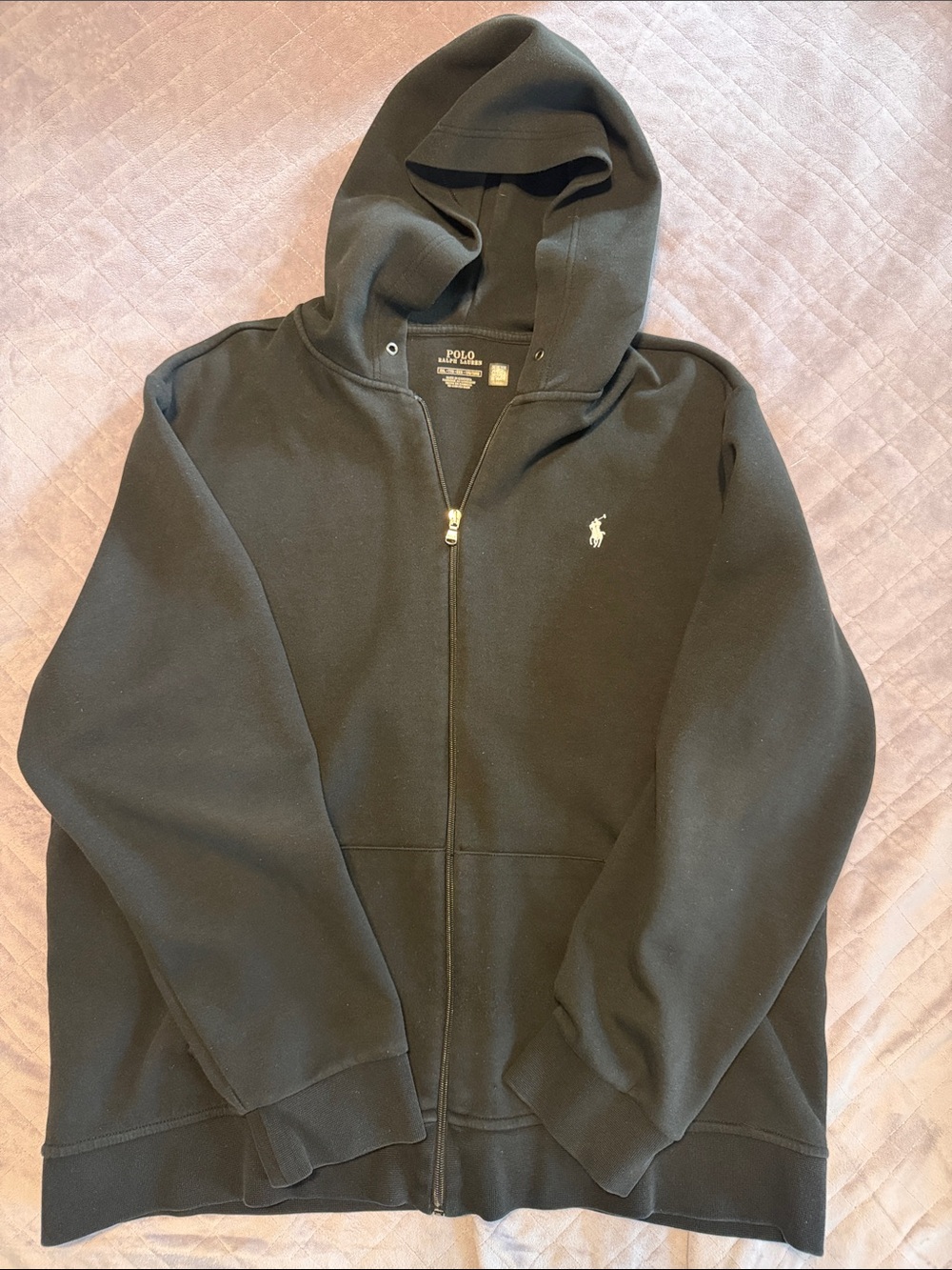 Polo by Ralph Lauren Black Full-Zip Hooded Jacket